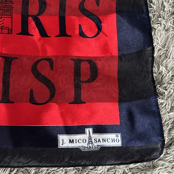 Paris - French Square Scarf / Bandana / Hankerchief - French Tourism gift - Picture 2 of 3